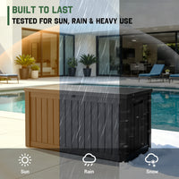 MINDYES 150 Gallon Resin Deck Box, Outdoor Storage Box for Garden Tools & Patio Cushions, Black MINDYES 150 Gallon Resin Deck Box, Outdoor Storage Box for Garden Tools & Patio Cushions, Black