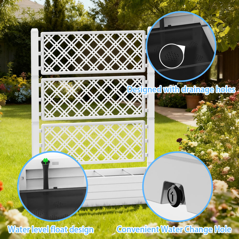 MINDYES Raised Garden Bed with Trellis and Wheels,78L 59 MINDYES Raised Garden Bed with Trellis and Wheels,78L 59