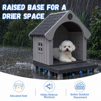 MINDYES Elevated Outdoor Dog House, 38 MINDYES Elevated Outdoor Dog House, 38