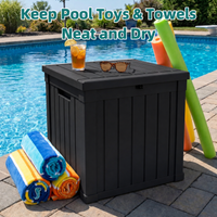 MINDYES 60 Gallon Deck Box, Large Outdoor Storage for Patio Cushions, Pool Floats & Garden Tools for Backyard & Deck, Black MINDYES 60 Gallon Deck Box, Large Outdoor Storage for Patio Cushions, Pool Floats & Garden Tools for Backyard & Deck, Black