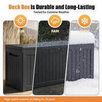 MINDYES 260 Gallon Deck Box, Large Outdoor Storage for Patio Furniture Cushions, Pool Equipment & Seasonal Decor, Black MINDYES 260 Gallon Deck Box, Large Outdoor Storage for Patio Furniture Cushions, Pool Equipment & Seasonal Decor, Black