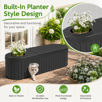 MINDYES Multifunctional Indoor Cat House, 4-In-1 Cat Bed for Shoe-Changing Stool, Bench and Storage Cabinet, Black MINDYES Multifunctional Indoor Cat House, 4-In-1 Cat Bed for Shoe-Changing Stool, Bench and Storage Cabinet, Black