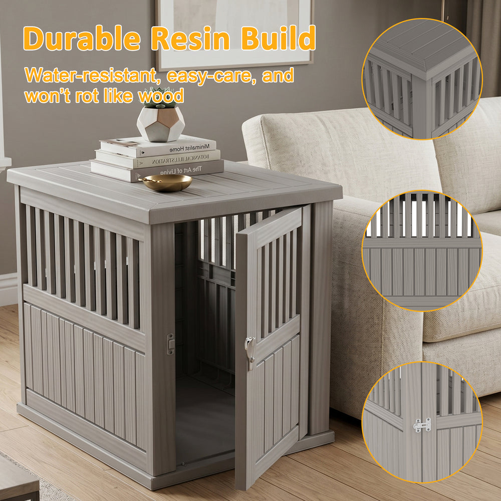 MINDYES Dog Cage Indoor Large Dog Shelter with Locking, Resin 40 MINDYES Dog Cage Indoor Large Dog Shelter with Locking, Resin 40