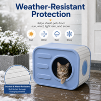 MINDYES Indoor Cat Bed with Cushion, Camera-Shaped Cat House for Cats Kittens & Puppies, Blue MINDYES Indoor Cat Bed with Cushion, Camera-Shaped Cat House for Cats Kittens & Puppies, Blue