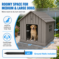 MINDYES Large Outdoor Dog House, 41 MINDYES Large Outdoor Dog House, 41