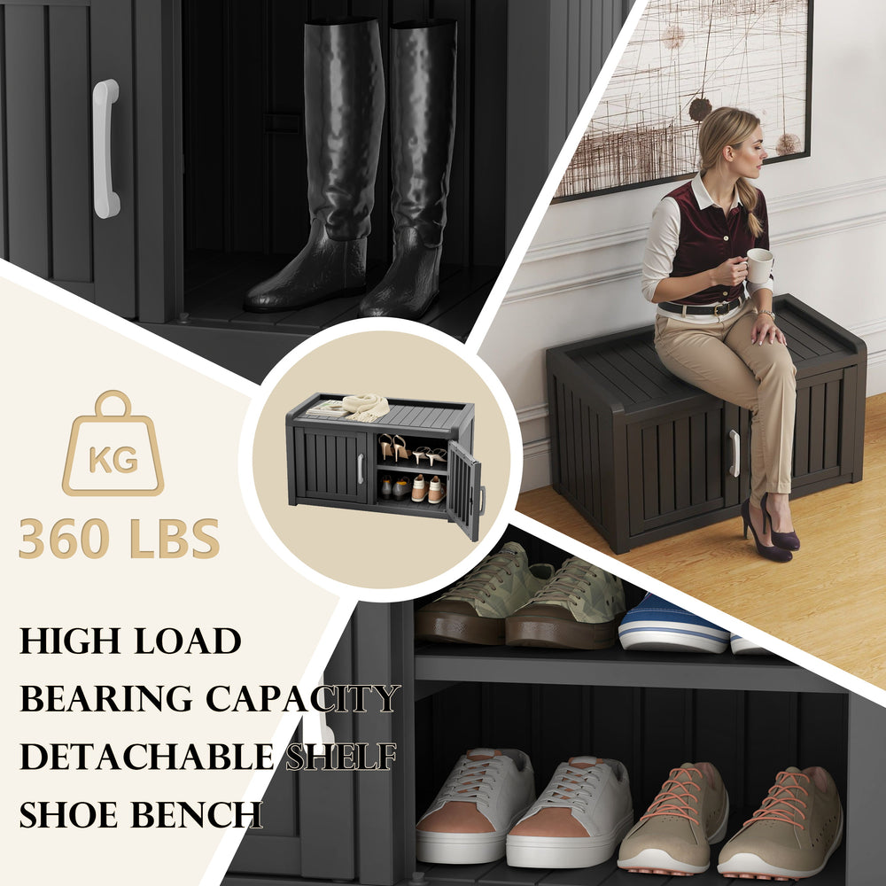 Shoe Cabinet ,Storage Bench Indoor Outdoor with Adjustable Shelves,Shoes Organizer for Entryway Bedroom,Hallway,Living Room Shoe Cabinet ,Storage Bench Indoor Outdoor with Adjustable Shelves,Shoes Organizer for Entryway Bedroom,Hallway,Living Room