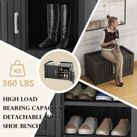 Shoe Cabinet ,Storage Bench Indoor Outdoor with Adjustable Shelves,Shoes Organizer for Entryway Bedroom,Hallway,Living Room Shoe Cabinet ,Storage Bench Indoor Outdoor with Adjustable Shelves,Shoes Organizer for Entryway Bedroom,Hallway,Living Room