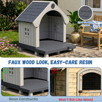 MINDYES Elevated Outdoor Dog House, 38 MINDYES Elevated Outdoor Dog House, 38