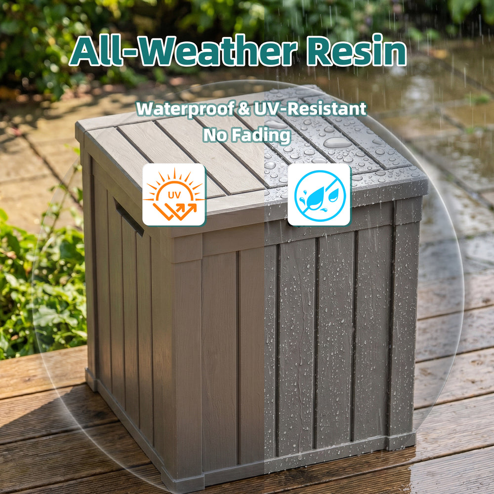 MINDYES 60 Gallon Outdoor Deck Box, Storage Box for Patio Cushions, Pool Floats & Garden Tools for Backyard, Beige MINDYES 60 Gallon Outdoor Deck Box, Storage Box for Patio Cushions, Pool Floats & Garden Tools for Backyard, Beige