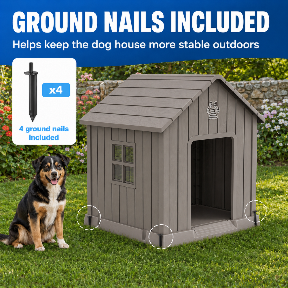 MINDYES Large Outdoor Dog House, 41 MINDYES Large Outdoor Dog House, 41