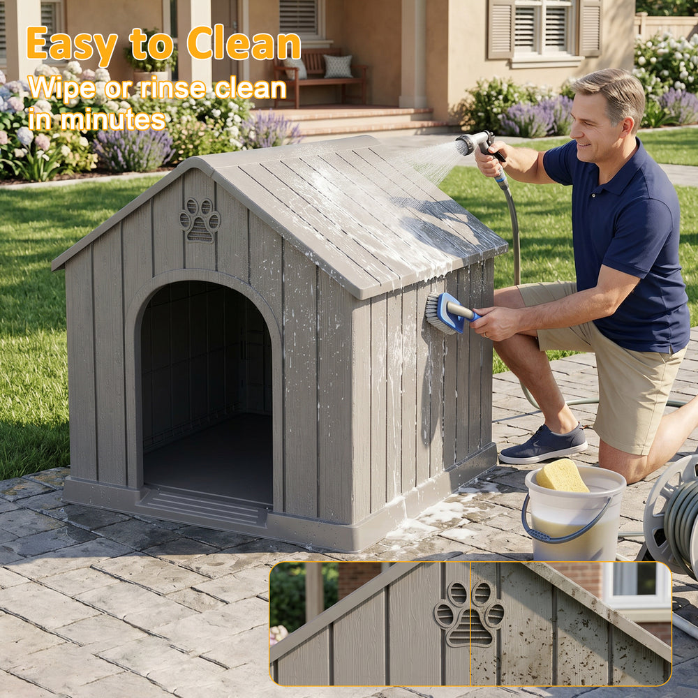 MINDYES Indoor Outdoor Dog House, 40 MINDYES Indoor Outdoor Dog House, 40