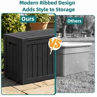 MINDYES 80 Gallon Deck Box, Extra Large Outdoor Storage for Patio Cushions, Holiday Decor & Garden Tools, Black MINDYES 80 Gallon Deck Box, Extra Large Outdoor Storage for Patio Cushions, Holiday Decor & Garden Tools, Black