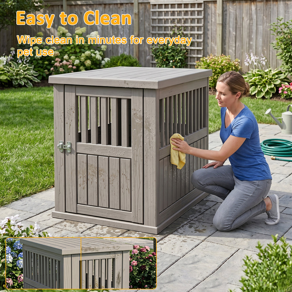 MINDYES Dog Cage Indoor Large Dog Shelter with Locking, Resin 40 MINDYES Dog Cage Indoor Large Dog Shelter with Locking, Resin 40