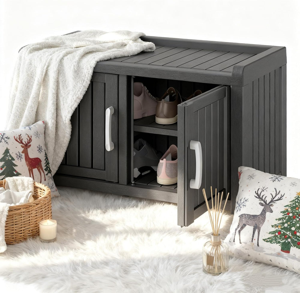 Shoe Cabinet ,Storage Bench Indoor Outdoor with Adjustable Shelves,Shoes Organizer for Entryway Bedroom,Hallway,Living Room Shoe Cabinet ,Storage Bench Indoor Outdoor with Adjustable Shelves,Shoes Organizer for Entryway Bedroom,Hallway,Living Room