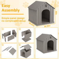 MINDYES Indoor Outdoor Dog House, 40 MINDYES Indoor Outdoor Dog House, 40