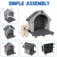 MINDYES Elevated Outdoor Dog House, 38 MINDYES Elevated Outdoor Dog House, 38