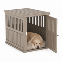 MINDYES Dog Cage Indoor Large Dog Shelter with Locking, Resin 40