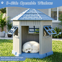 MINDYES Medium Small Outdoor Dog House, 37