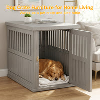 MINDYES Dog Cage Indoor Large Dog Shelter with Locking, Resin 40