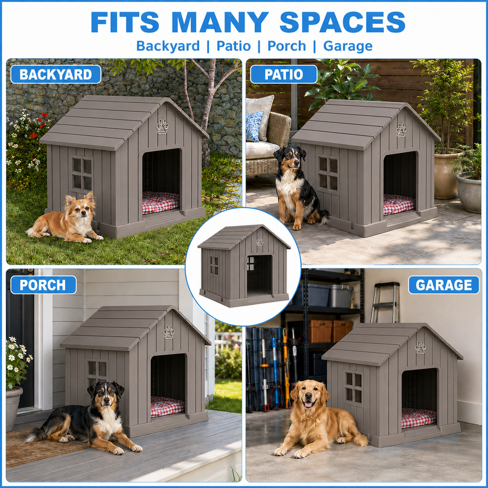 MINDYES Large Outdoor Dog House, 41